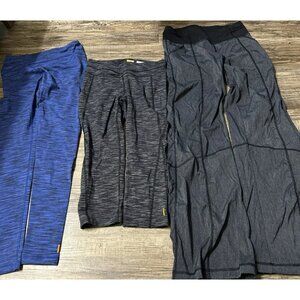 Lucy Women’s Athletic Leggings Bundle 3 Dif Style Powermax Hatha Crop Joggers